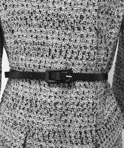 ベルト付きラップワンピーススーツ 2点セット