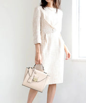 ファンシーツイードワンピース