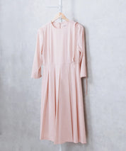 プリーツワンピース・共布ベルト 2点セット