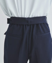 ノーカラージャケット・リボンベルトパンツ 3点セット