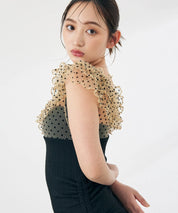 ドットチュールワンピーススイムウェア