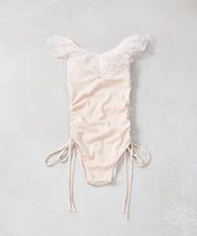 ドットチュールワンピーススイムウェア