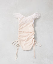 ドットチュールワンピーススイムウェア