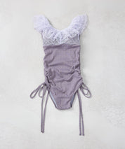 ドットチュールワンピーススイムウェア