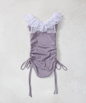 ドットチュールワンピーススイムウェア