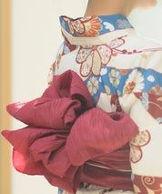 夏恋浴衣 花織りの舞 4点セット(浴衣・兵児帯・腰紐×2)