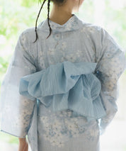 夏花浴衣 水涼撫子 4点セット(浴衣・兵児帯・腰紐×2)