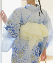 夏花浴衣 藤露の涼風 4点セット(浴衣・兵児帯・腰紐×2)