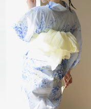 夏花浴衣 藤露の涼風 4点セット(浴衣・兵児帯・腰紐×2)