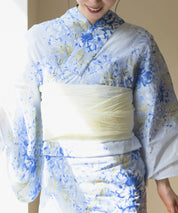 夏花浴衣 藤露の涼風 4点セット(浴衣・兵児帯・腰紐×2)