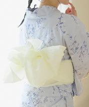 夏花浴衣 木蓮雲隠れ 下駄付き5点セット(浴衣・兵児帯・腰紐×2・下駄)