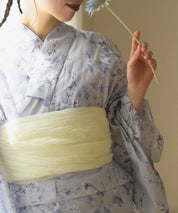 夏花浴衣 木蓮雲隠れ 4点セット(浴衣・兵児帯・腰紐×2)