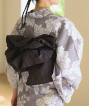 夏花浴衣 和花の柔香 下駄付き5点セット(浴衣・兵児帯・腰紐×2・下駄)