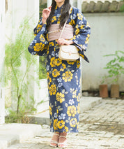 夕涼浴衣 星夜の花姫 二部式3点セット(上衣・下衣・兵児帯)