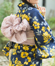 夕涼浴衣 星夜の花姫 二部式3点セット(上衣・下衣・兵児帯)