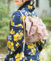 夕涼浴衣 星夜の花姫 二部式3点セット(上衣・下衣・兵児帯)