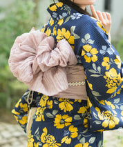 夕涼浴衣 星夜の花姫 二部式3点セット(上衣・下衣・兵児帯)