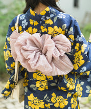 夕涼浴衣 星夜の花姫 二部式3点セット(上衣・下衣・兵児帯)