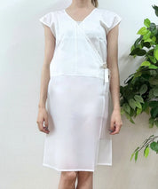 浴衣フレンチスリーブ肌着 着物下スリップ