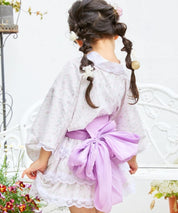 【全4色】キッズ浴衣 シフォン帯 / 単品