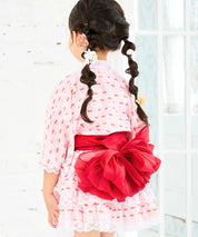 【全4色】キッズ浴衣 シフォン帯 / 単品