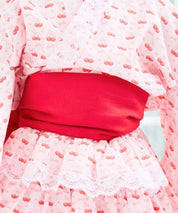 【全4色】キッズ浴衣 シフォン帯 / 単品