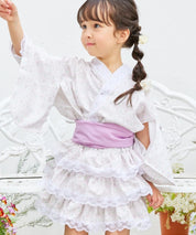 【全4色】キッズ浴衣 シフォン帯 / 単品