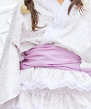 【全4色】キッズ浴衣 シフォン帯 / 単品