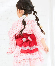 【全4色】キッズ浴衣 リボン帯 / 単品