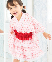 【全4色】キッズ浴衣 リボン帯 / 単品