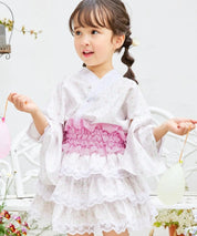 【全4色】キッズ浴衣 リボン帯 / 単品