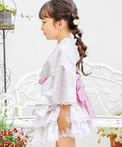 【全4色】キッズ浴衣 リボン帯 / 単品