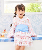 【ぷかぷか金魚のゆめ】帯が選べる! キッズ浴衣 3点セット