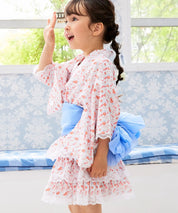 【ぷかぷか金魚のゆめ】帯が選べる! キッズ浴衣 3点セット