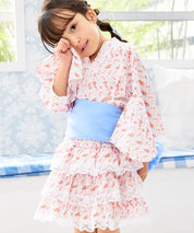 【ぷかぷか金魚のゆめ】帯が選べる! キッズ浴衣 3点セット