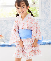 【ぷかぷか金魚のゆめ】帯が選べる! キッズ浴衣 3点セット