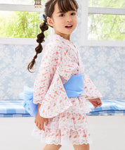 【ぷかぷか金魚のゆめ】帯が選べる! キッズ浴衣 3点セット