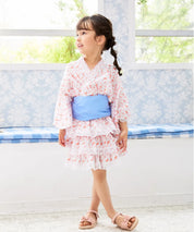 【ぷかぷか金魚のゆめ】帯が選べる! キッズ浴衣 3点セット