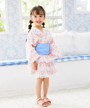 【ぷかぷか金魚のゆめ】帯が選べる! キッズ浴衣 3点セット