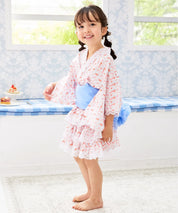 【ぷかぷか金魚のゆめ】帯が選べる! キッズ浴衣 3点セット