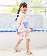 【ぷかぷか金魚のゆめ】帯が選べる! キッズ浴衣 3点セット