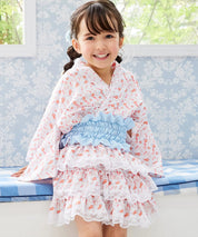 【ぷかぷか金魚のゆめ】帯が選べる! キッズ浴衣 3点セット