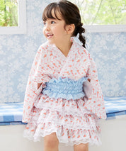 【ぷかぷか金魚のゆめ】帯が選べる! キッズ浴衣 3点セット