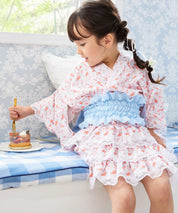 【ぷかぷか金魚のゆめ】帯が選べる! キッズ浴衣 3点セット