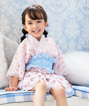 【ぷかぷか金魚のゆめ】帯が選べる! キッズ浴衣 3点セット