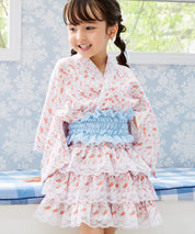 【ぷかぷか金魚のゆめ】帯が選べる! キッズ浴衣 3点セット