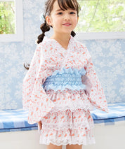 【ぷかぷか金魚のゆめ】帯が選べる! キッズ浴衣 3点セット