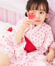 【ときめきさくらんぼ】帯が選べる! キッズ浴衣 3点セット