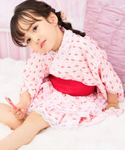 【ときめきさくらんぼ】帯が選べる! キッズ浴衣 3点セット