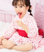 【ときめきさくらんぼ】帯が選べる! キッズ浴衣 3点セット